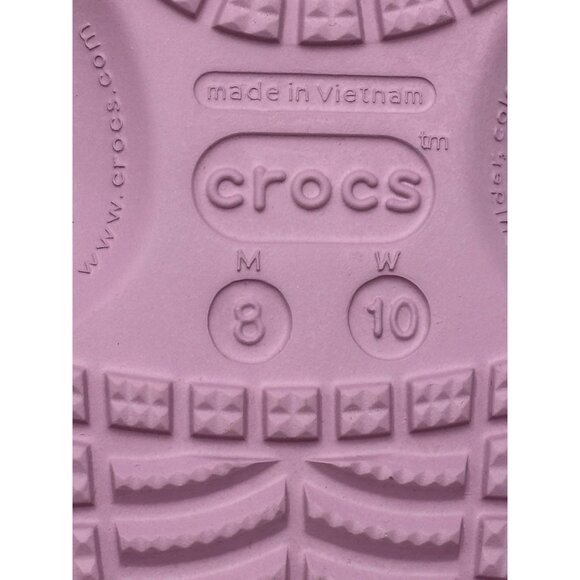 CROCS Classic Size 8 Men's 10 Women's Purple Sandals Shoes New Without Tag - Picture 7 of 8